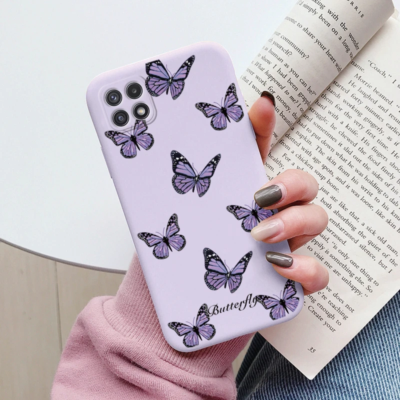 Charming Floral & Butterfly Soft TPU Phone Cover – Protective Bumper Case