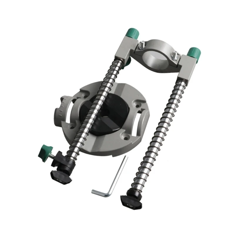 

N0HB Hand Electric Drill Bracket Adjustable Vertical Drilling Guide Positioner Straight Angle Guide Doweling Locator Stand