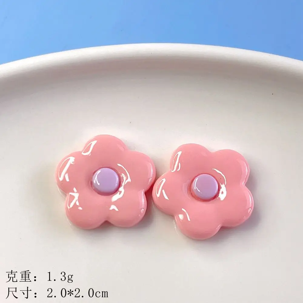 12pcs 다채로운 꽃 신발 장식 소녀의 여름 신발 구멍 신발 DIY를위한 유행 귀여운 컬러 블록 신발 액세서리