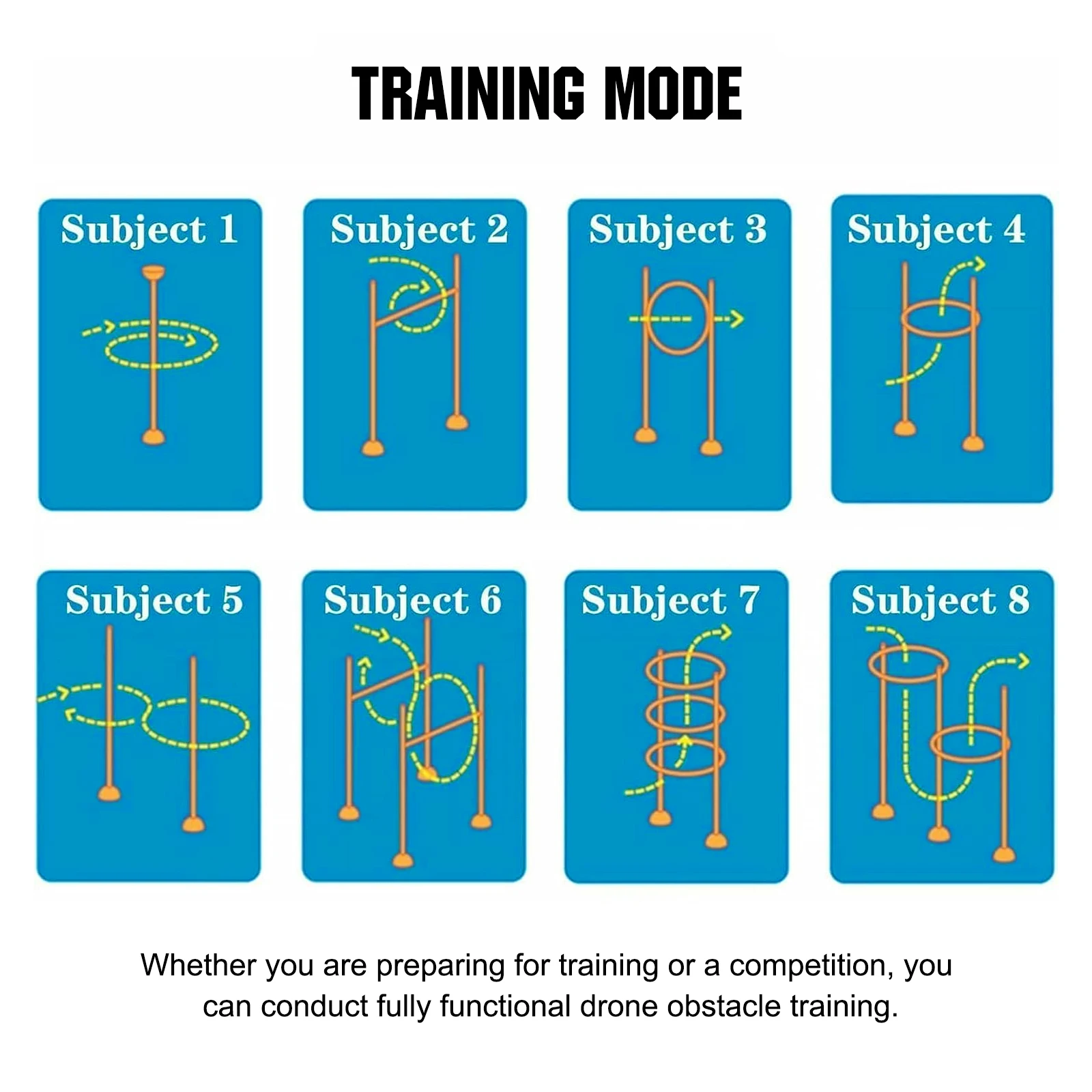 Drone Obstacle Course Kit Easy To Build Drone Race Track Obstacle Kit Drone Racing Obstacle Course for Age 6-12 Kids or Adults