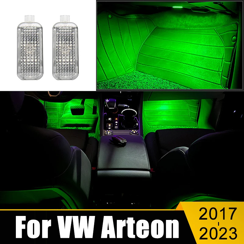 

12V LED Car Footwell Lamp Atmosphere Light For Volkswagen VW Arteon 3H 2017 2018 2019 2020 2021 2022 2023 Decoration Accessories