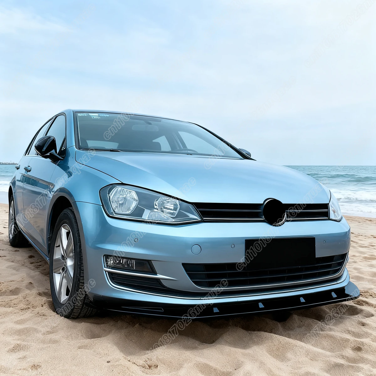 폭스바겐 골프 7 MK7 2013 2014 2015 2016 스탠다드 에디션 자동차 앞 범퍼 하단 립 보호 커버 액세서리