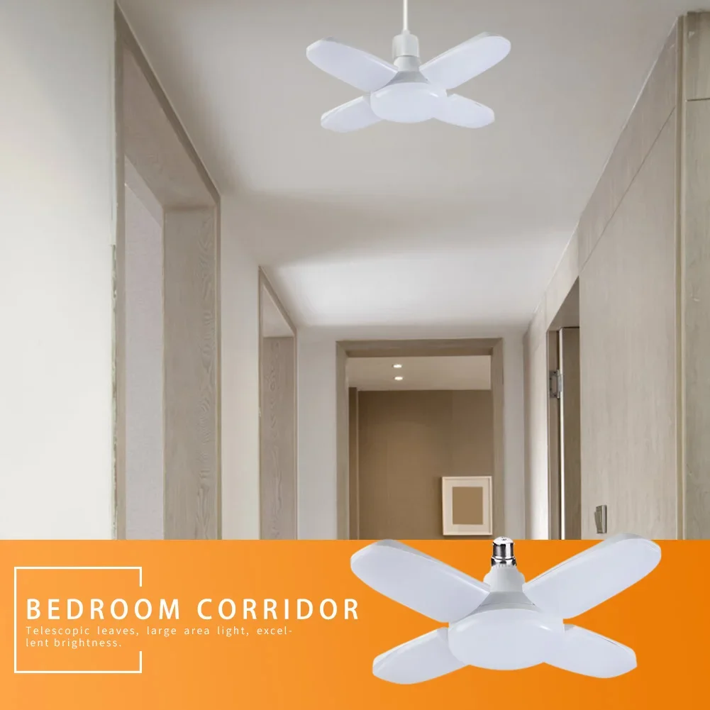 Modern LED Garage Light 60W B22 Multi-function Angle Adjustable Fan Blades Energy Saving Lamp garage led light