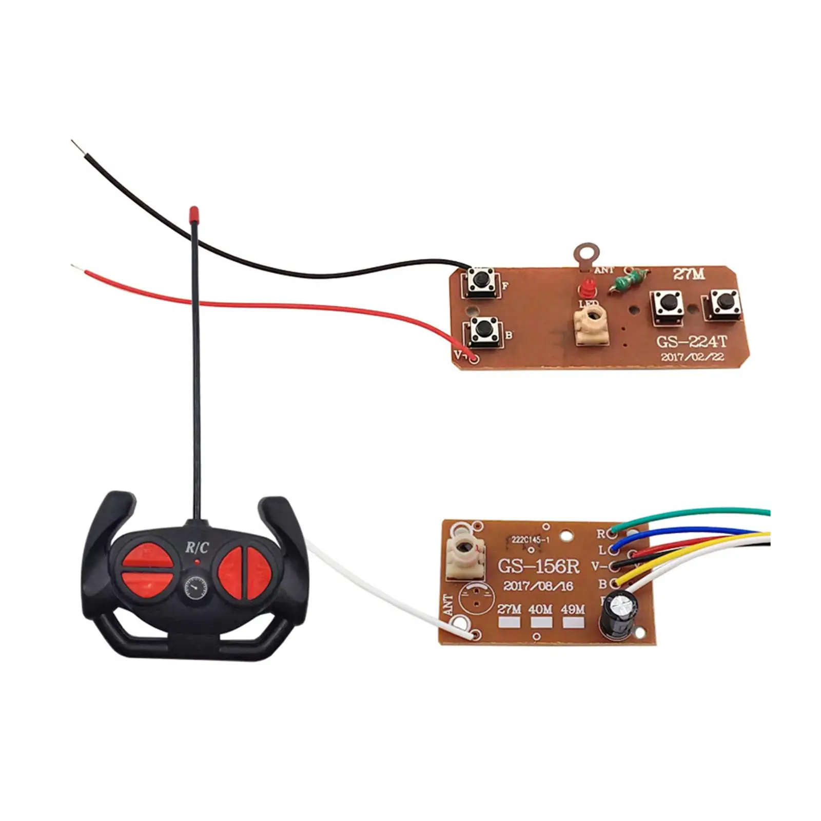

Circuit PCB Transmitter and Receiver Board Stem 4CH with RC Remote Control for Tank Crawler Boats RC Hobby Car DIY Modified