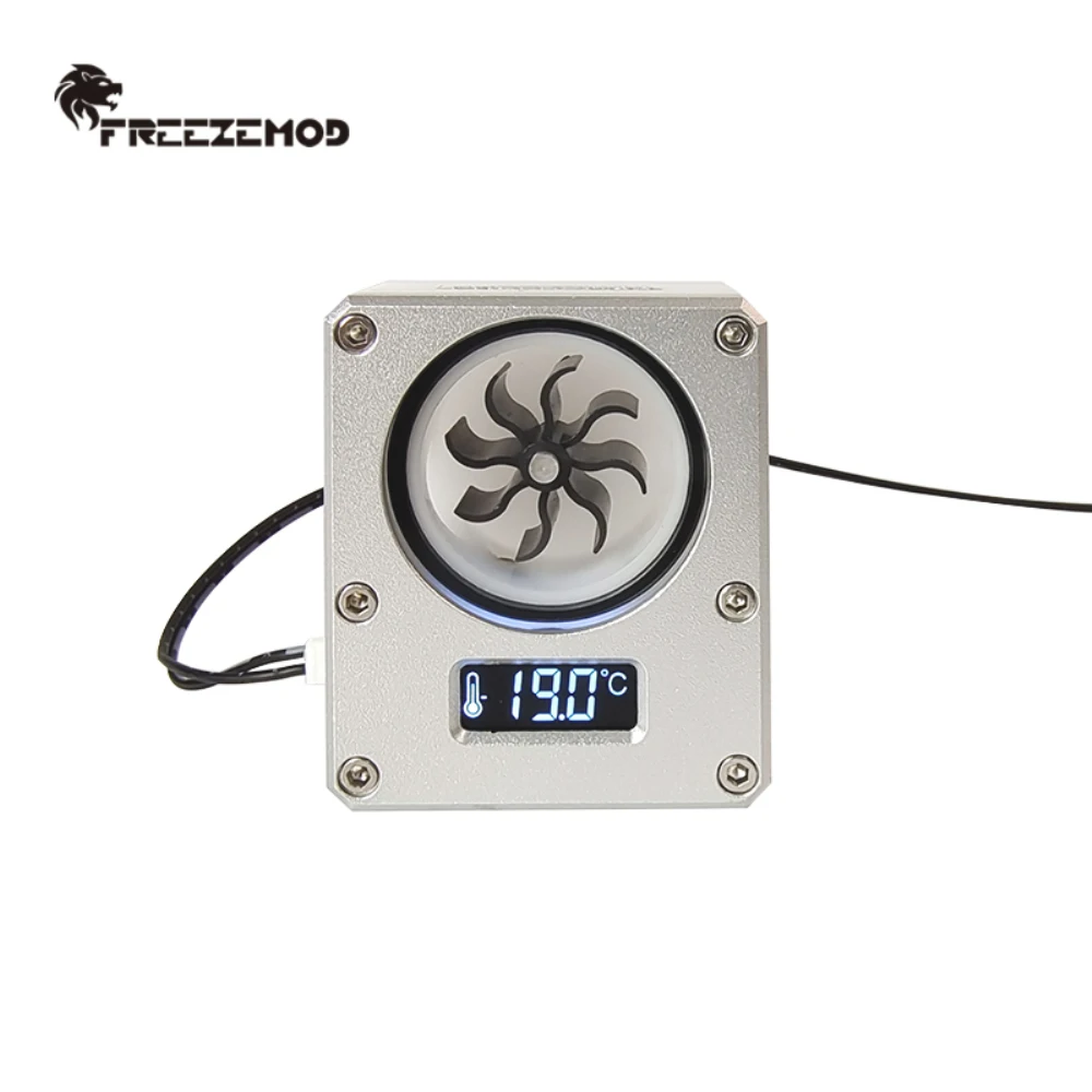 Zemod-flowmeter Temperatura Display Pom Termômetro Fluxo Cubóide Sensor va Tela Lcd Smart Gamer pc Watercooling Mod Wdxs-t4 - Imagem 6