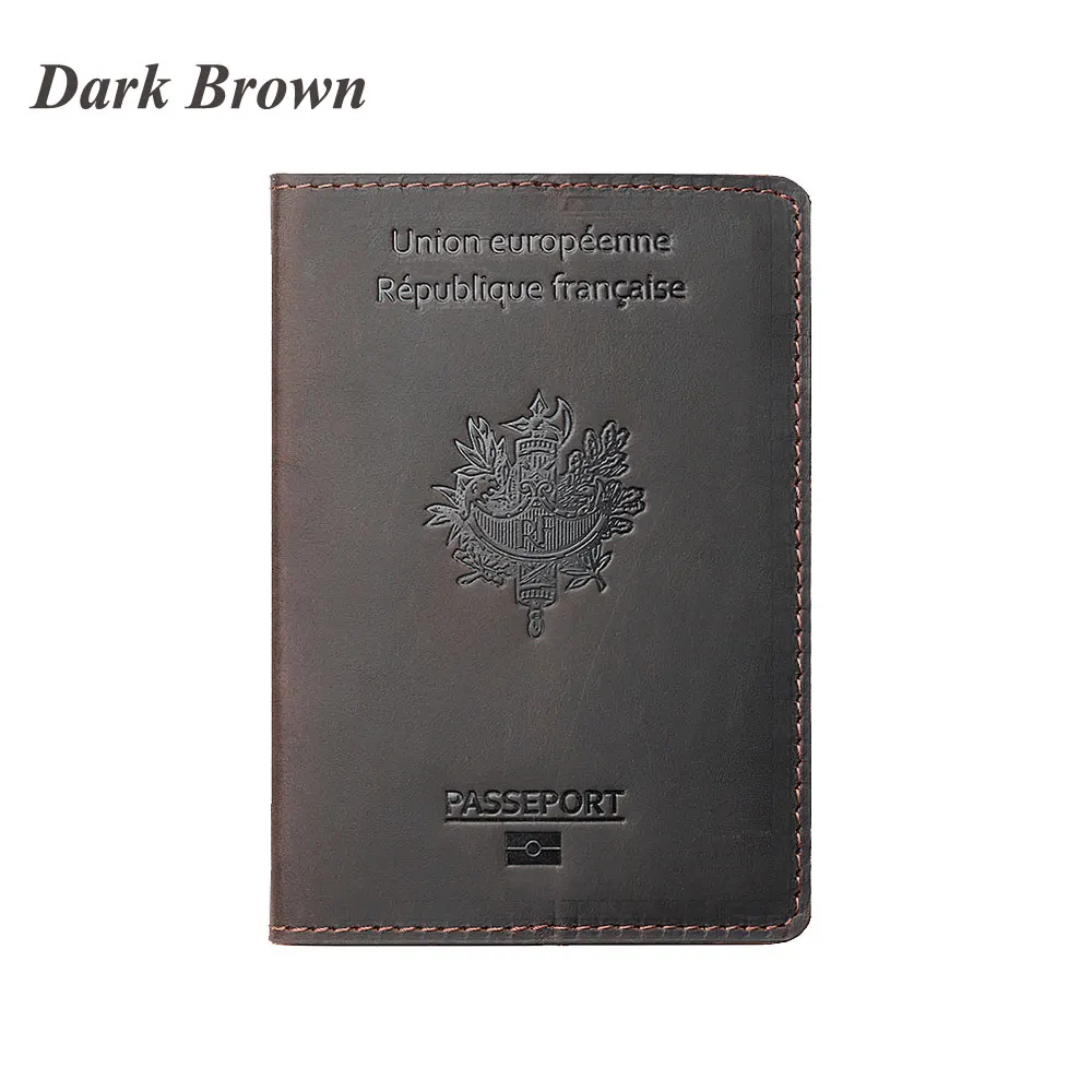 Personalized Genuine Leather Passport Cover and Travel Wallet