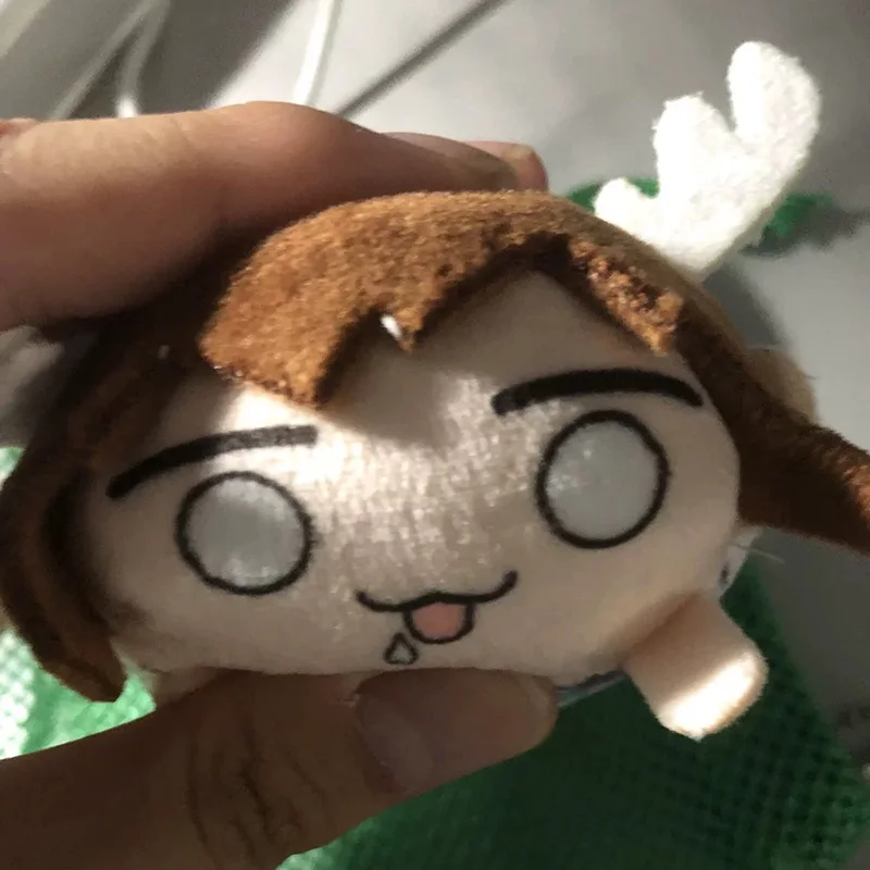 Anime My Deer Friend Nokotan Shikanoko Noko Cosplay Key Chain Cute Plush Keychain Bag Pendant Keyring Accessories Xmas Gift