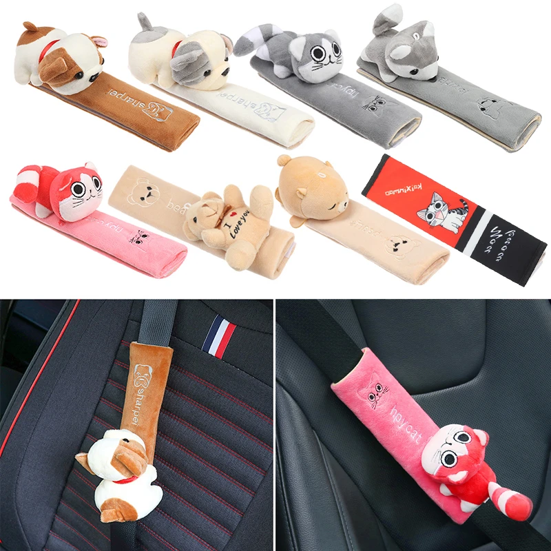 Soft Car Seat Belt Shoulder Guard, Cute Cartoon Safety Seat Cover, Child Seat  Belt Protection Plush Stuffing|Seat Belts & Padding| - AliExpress