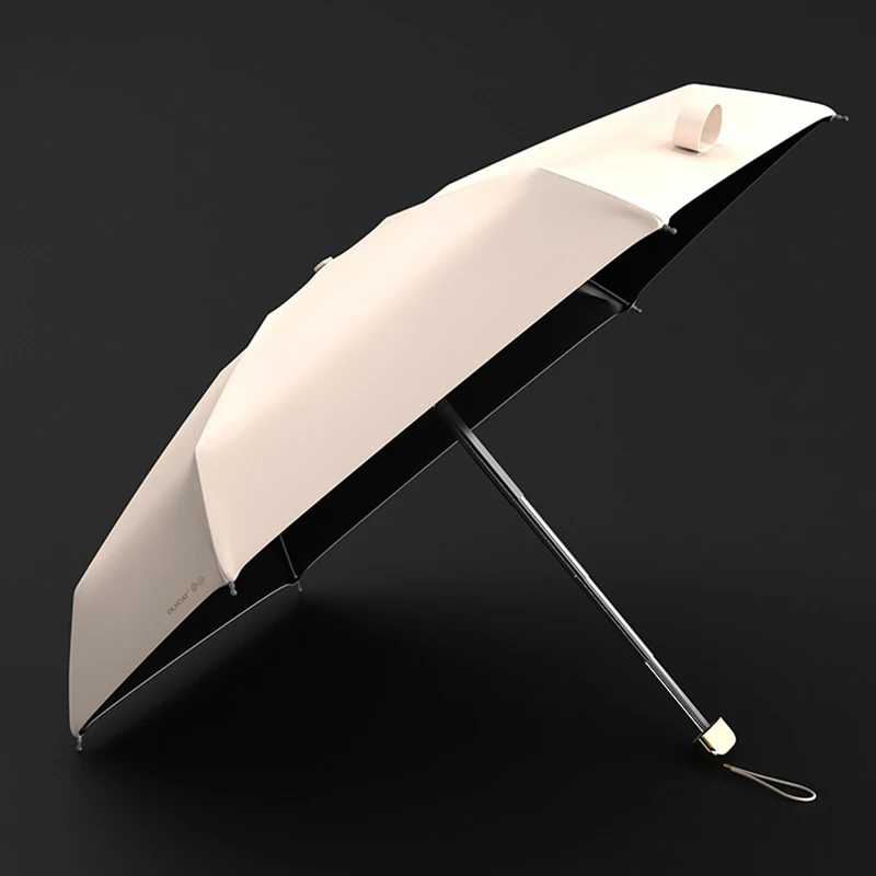 Olycat Luxury Mini Flat Umbrella Rain Women Portable Clear Umbrellas Sun Protection UV Parasol Girls Umbrella Windproof Outdoor