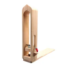 

Wooden Leather Retaining Clip Handmade Stitching Wooden Clamp Fixed Lacing Sewing DIY Table Desktop Tool Leather Craft Clip