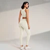 Yoga Clothing Set Women's High Waisted Leggings and Top Two Piece Seamless Fitness Exercise Clothing Fitness Workout Underwear 4