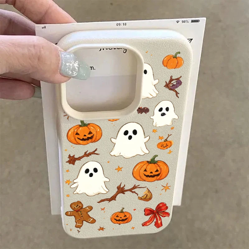 Charming Halloween Pumpkin Ghost Phone Case Cover
