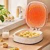 YIDPU Electric Frying Pan 220V 50Hz Double Sided Heating Electric Skillet 30mm Depth 1400W High Power Double Sided Pizza Cooking 4