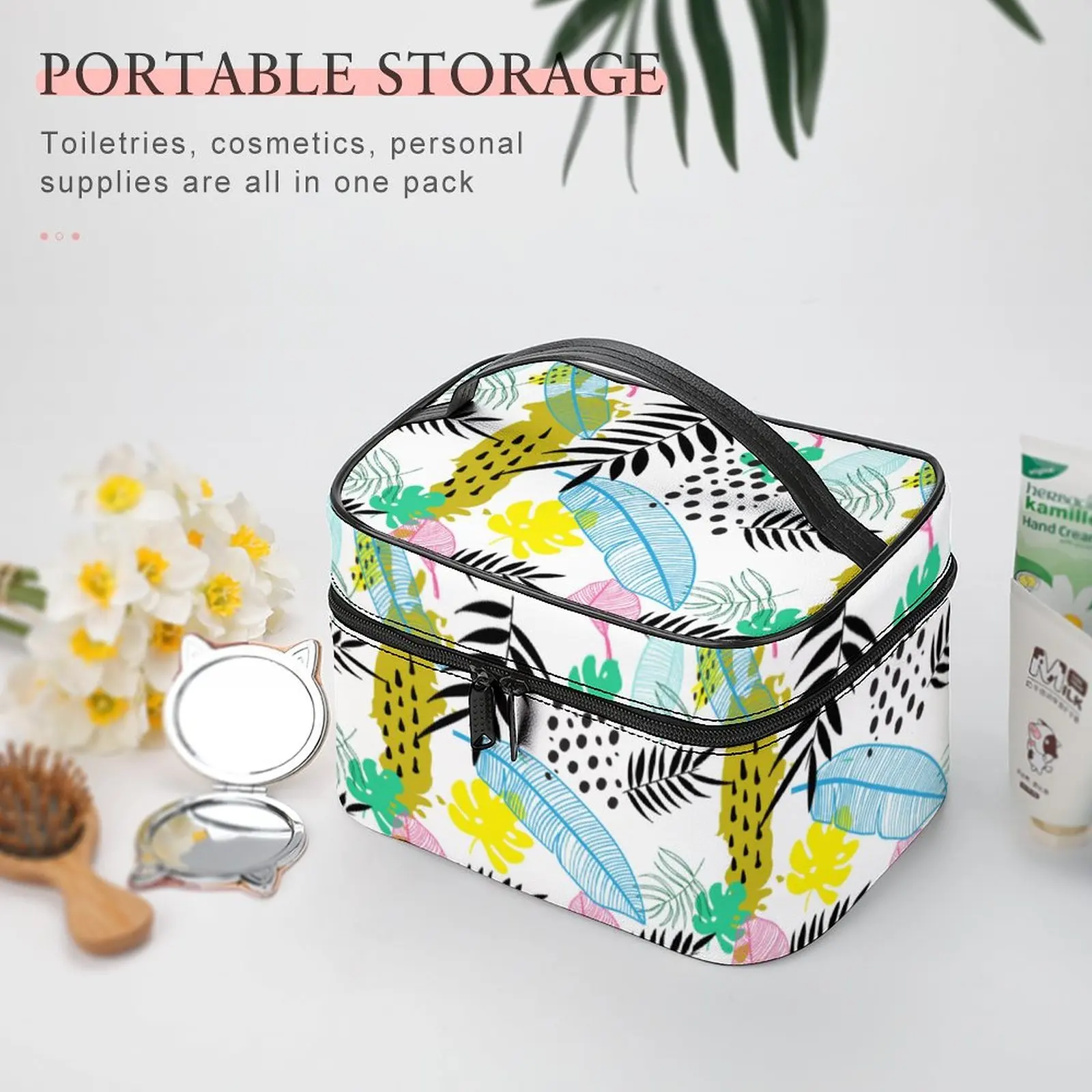 Customized Pattern Makeup Bag Outdoor Travel Receiving Bag Women Multifunction Cosmetic Bag Toiletries Organizer Storage Bag