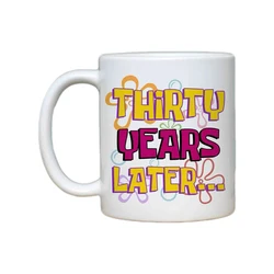 Elegant 30th Birthday Celebration Mug - Perfect Gift & Party Decor - 310ml - 400ml (WHITE)