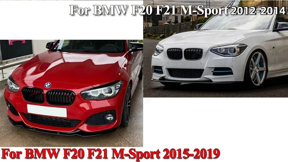 M-Sport Front Lip Bumper Blade for BMW 1 Series F20 F21 M-Pack 2012 2013 2014 2015 118i 120i M135i M140i car bumper spoiler bumper lip bumper lip decoration front bumper decoration front bumper cover