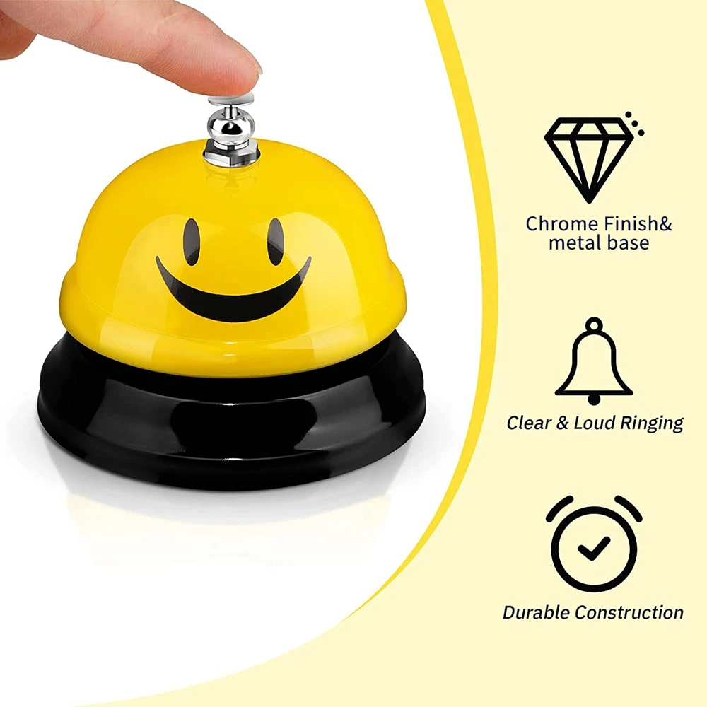 Metal Call Bell Kitchen Restaurant Ordering Service Bell Hotel Counter Desk Ring Reception Bar Iron Desk Calling Bar Tool