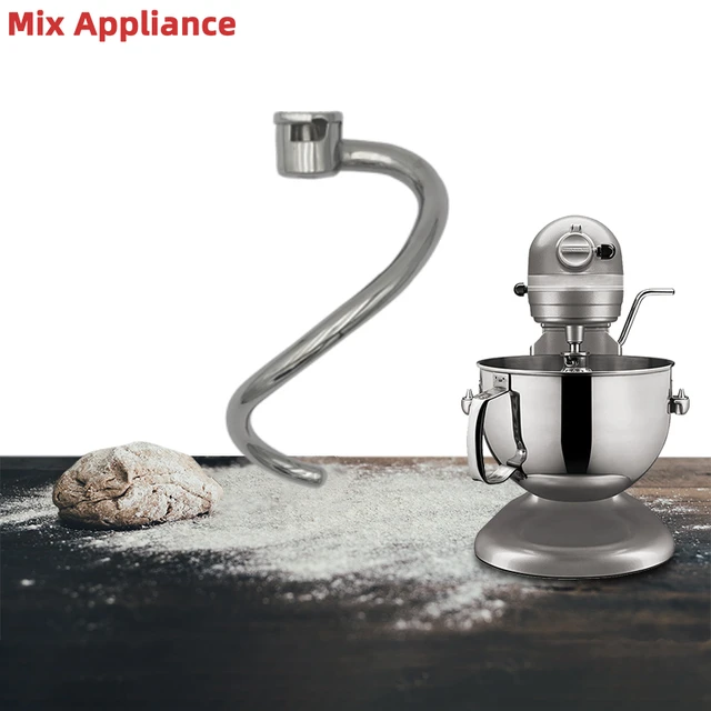 for Kitchenaid 5QT Lift and 6QT Stand Mixer Dough Hook Mixer Dough  Attachment Dishwasher Safe - AliExpress