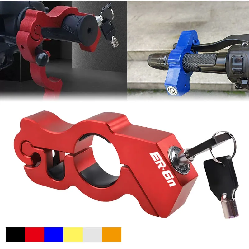 

For KAWASAKI ER-6N ER6N ER 6N ER-6F ER6F Motorcycle Handlebar Scooter ATV Brake Clutch Security Safety Theft Protection Lock