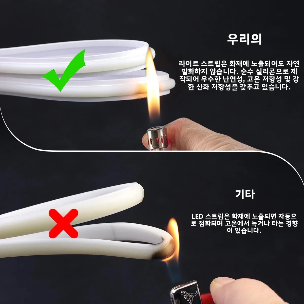 1-30M 유연한 실리콘 COB LED 스트립 220V, 방수, 3가지 색온도 네온 조명, 가정 분위기 장 스위치 포함