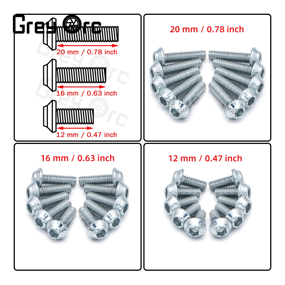 UGSHY Kit De Tornillos Para Parabrisas De Motocicleta, 11 Unidades Accesorios Duraderos De 0 197 Pulgadas Con Herramienta De Instalacion Tornillos