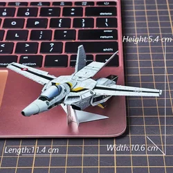 Colorful 3D Metal Puzzle - Anime - Inspired Deformable Fighter Assembly Toy (VF - 1S)