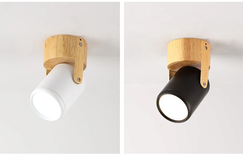 Description Picture 4 of itemrotate ceiling lights Led Ceiling Track Light Log Home Wall Mounted Bedroom Living Room Background Wall Spotlight corridor Lamps