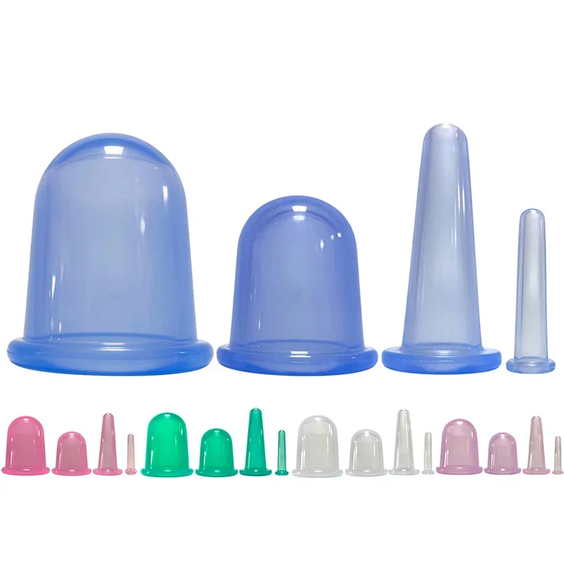 2/4Pcs Vacuum Cupping Cans For Massage Ventosa Celulitis Suction Cup