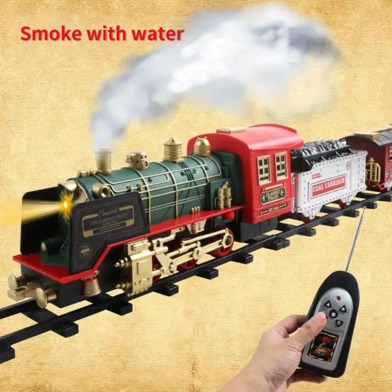 Christmas Train Set Electric Rail Car Building Block Track Toy Xmas Train Gifts Toys For Kids Birthday Party Christmas Gift