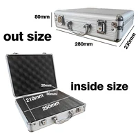 Aluminum Alloy Tool Box Safety Instrument Equipment Suitcase Portable Professional Tool Storage Toolbox Organizer with Sponge 2