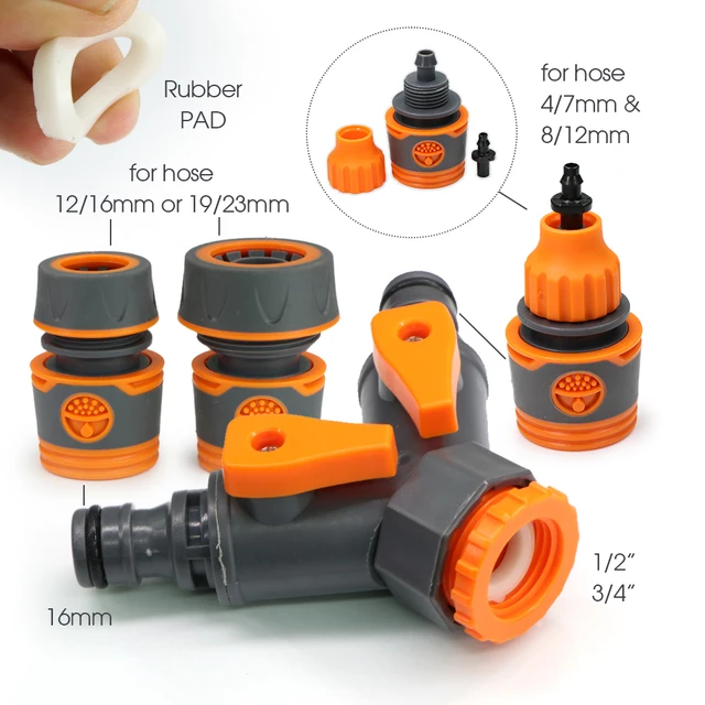 Ball Valve Garden Irrigation Timer Zero Pressure Outdoor Waterproof Automatic Watering Controller Water Quick Connection Tool 5