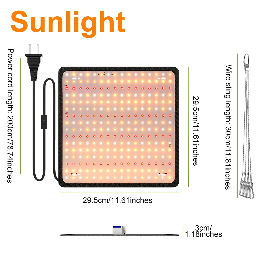 Full Spectrum LED Grow Lights for Indoor Plants and Greenhouses
