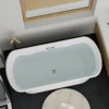Acrylic Alcove Freestanding Soaking Bathtub 6