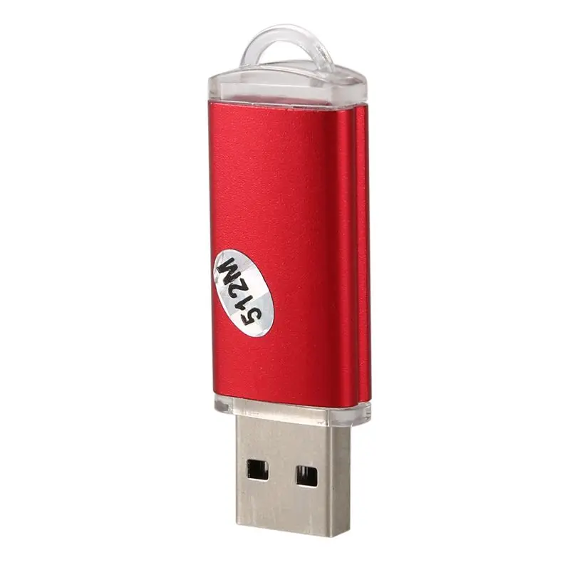 클래식-5X USB 2.0 플래시 메모리 스틱 펜 드라이브 저장 장치 색상: 레드 용량: 512MB