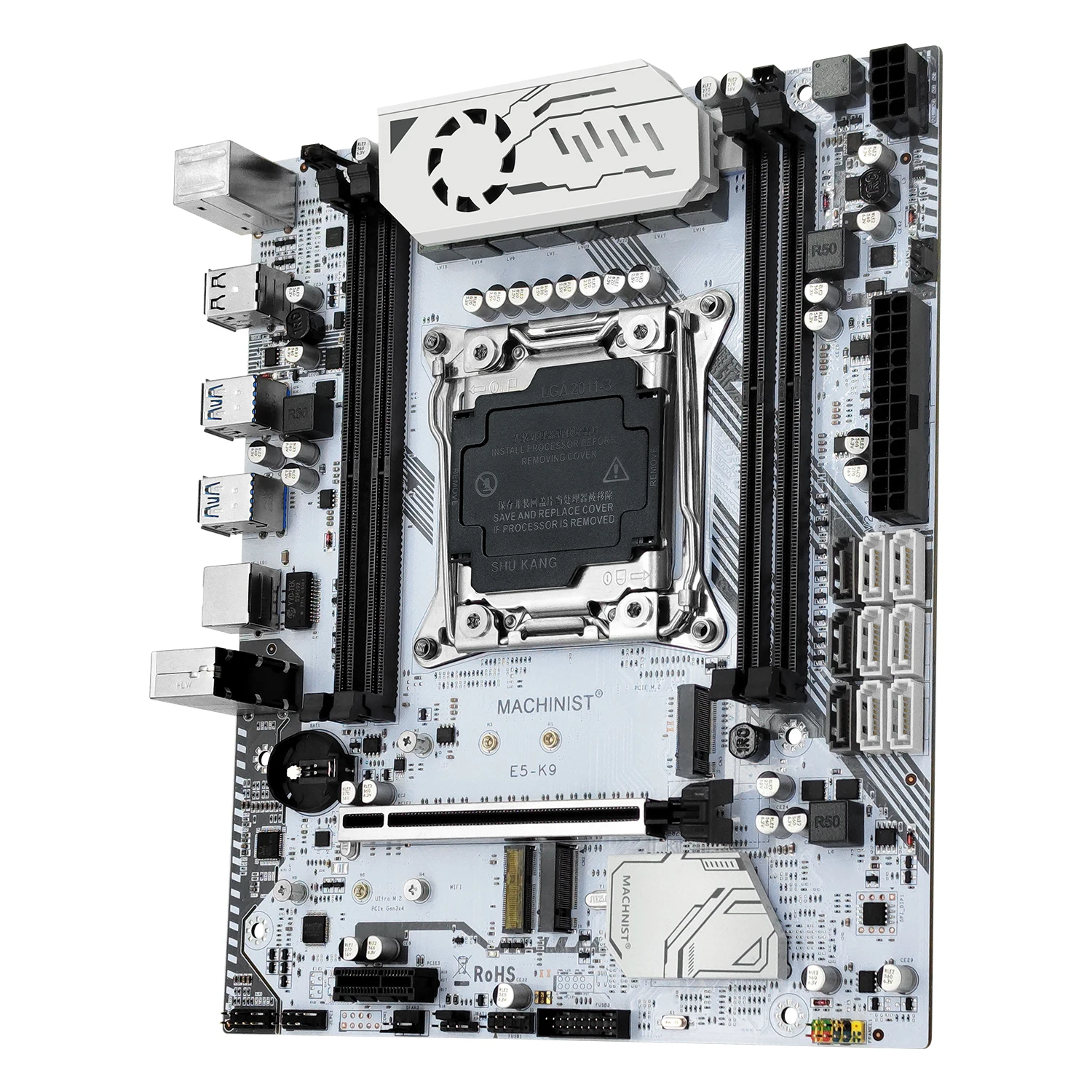 MACHINIST K9 X99 Motherboard Desktop LGA 2011-3 Four Channel Support Intel Xeon E5 V3&V4 CPU DDR4 RAM NVME M.2 WIFI Slot USB 3.0