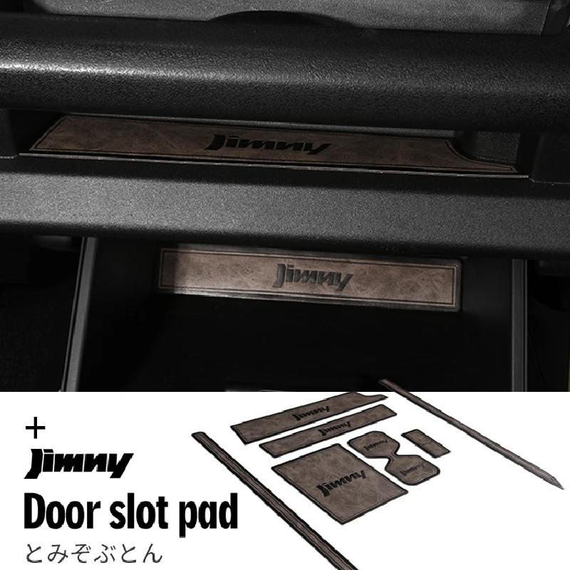 

For 2019-2022 New Jimney Door Slot Mat Water Cup Mobile Phone Anti Slip JIMNY JB74 Modified Interior