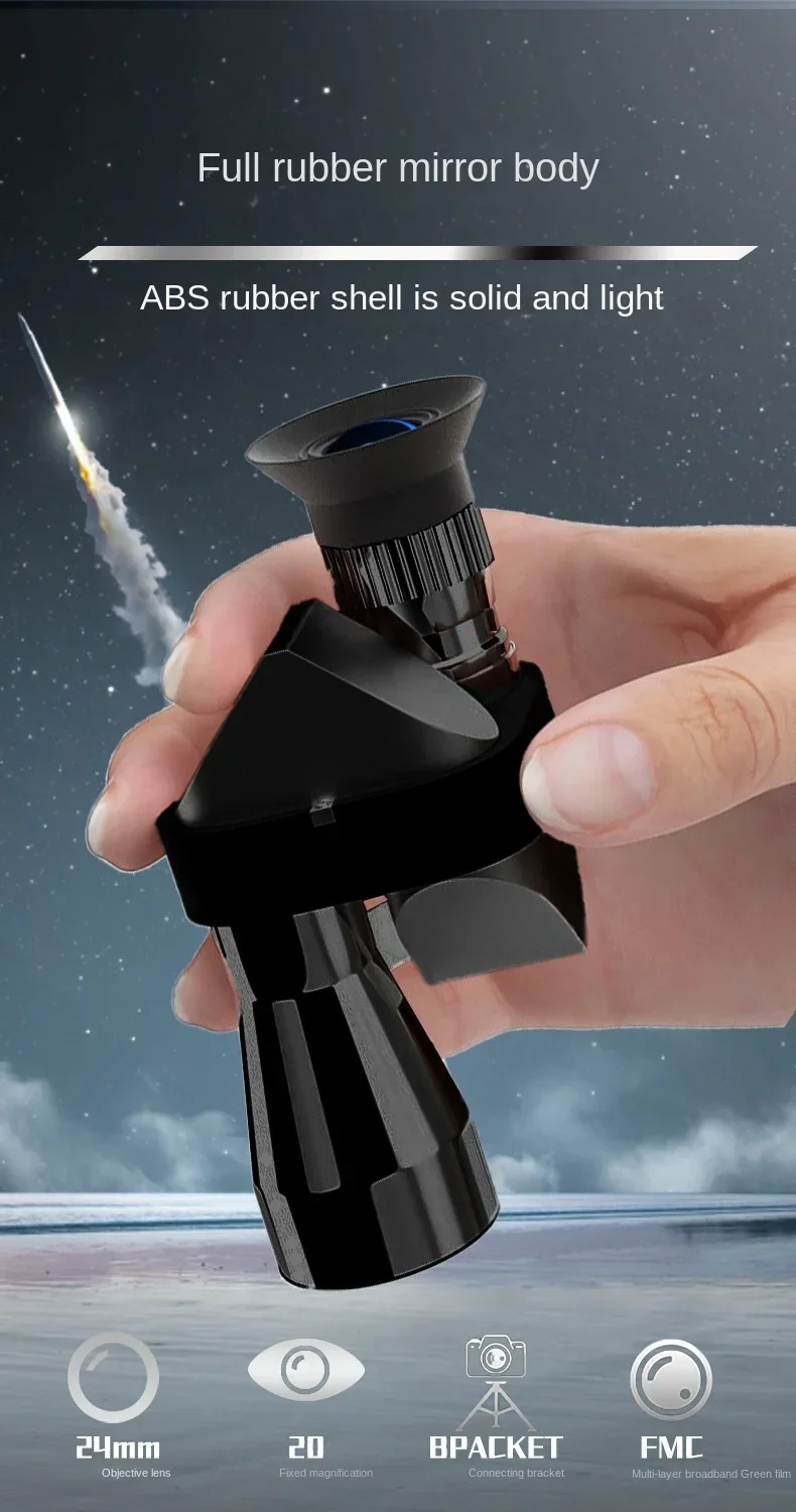 Portable high-definition monocular telescope with high magnification zoom, hunti