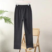 Casual Autumn Pants Daily Fashion Office Fashion Brand Elastic Waist Pants Plus Size Women's Plus Size Spring Pants - Image 3