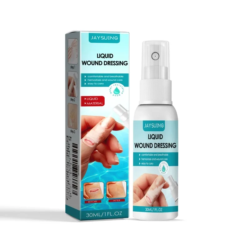 Liquid Wound Dressing Bandage Spray Waterproof Liquid Sprayer Wound Healing Gel Hemostatic Adhesive for All Skin Areas wound dressing spray