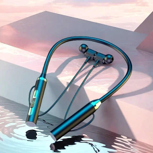 K58 Wireless Headphones Bluetooth Neckband Magnetic Earphones Sport Running Earbuds Waterproof Bluetooth 5.3 Headset With Mic
