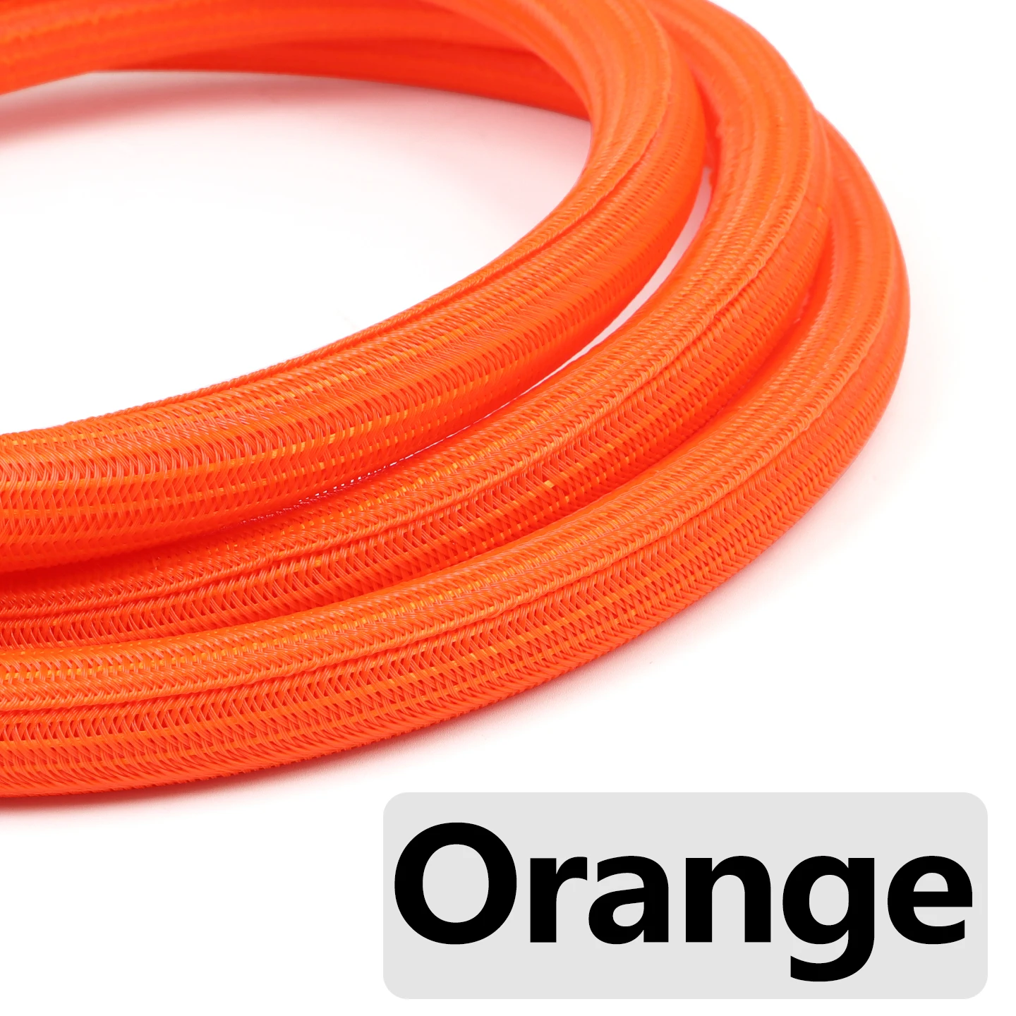 Durable PET Braided Cable Sleeve - Wear Resistant Insulated Wire Organizer
