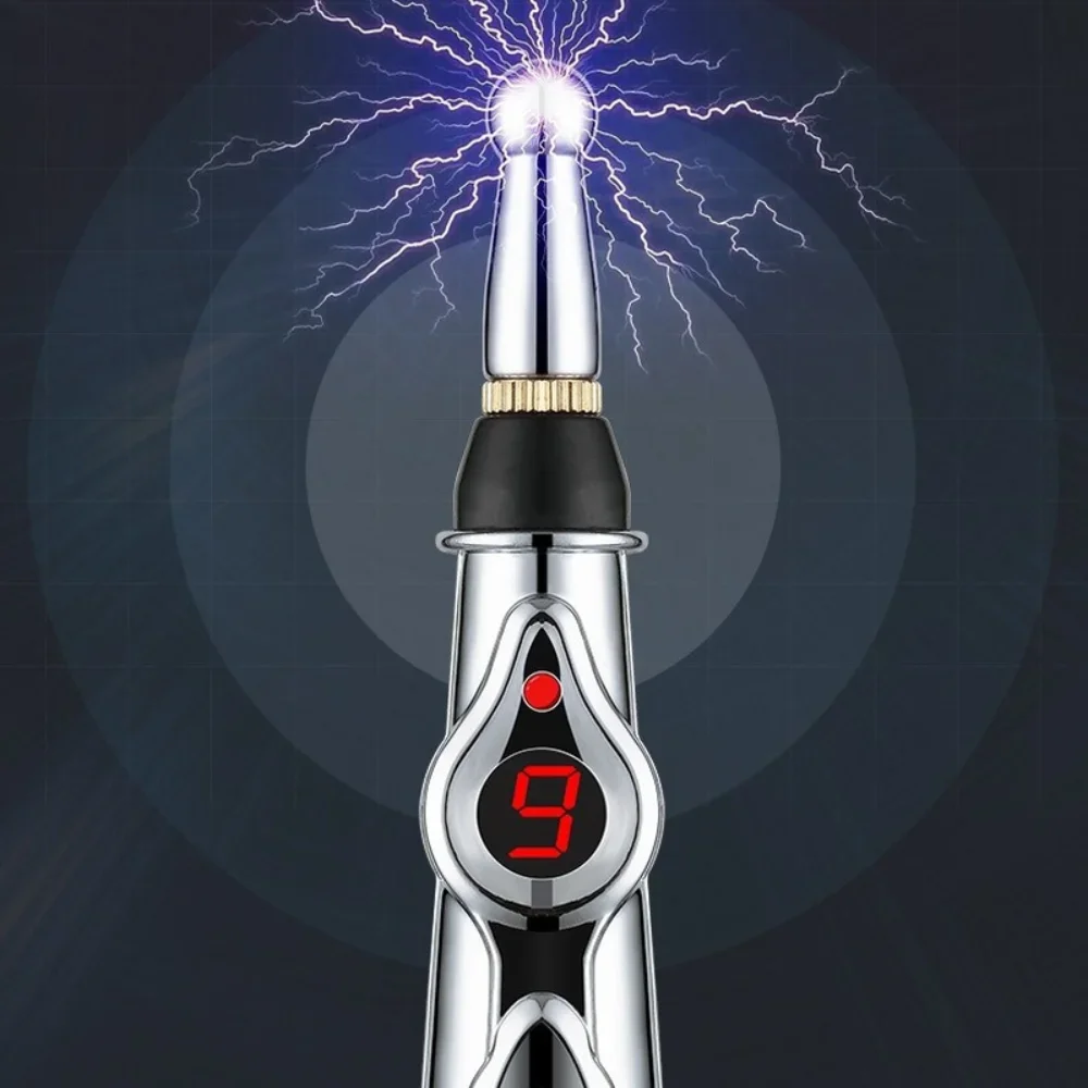 Electric Acupuncture Point Massage Pen, Meridian Energy Massage Pen Pain Relief Therapy Back Neck Face Beauty Roller Device