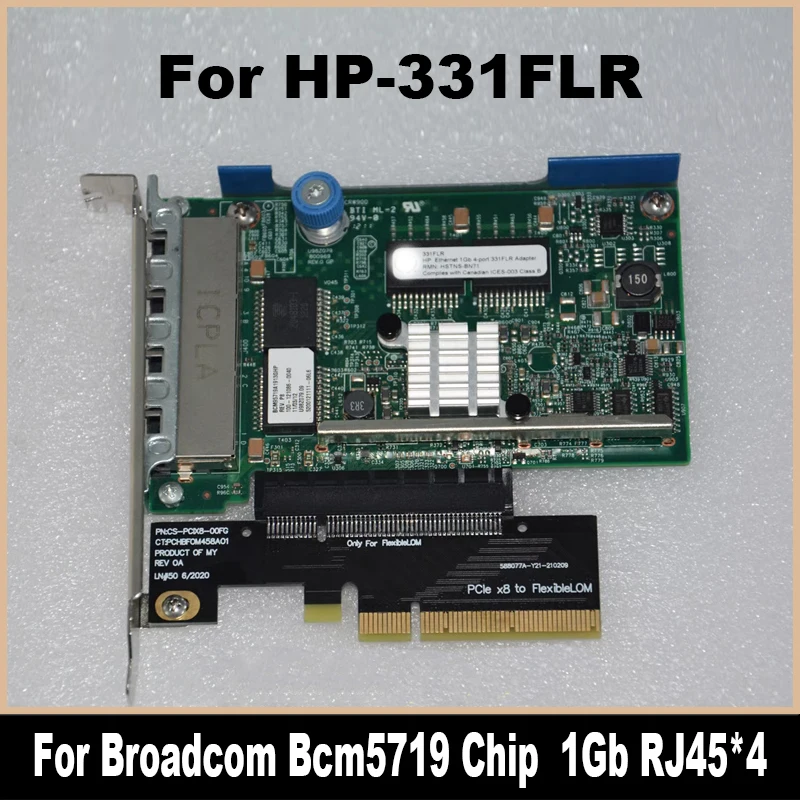 

Сетевая карта-адаптер QSFP для HP 331FLR 366FLR 544FLR, 4 порта Ethernet, 1 ГБ, RJ45, 40 ГБ, 100% протестирован