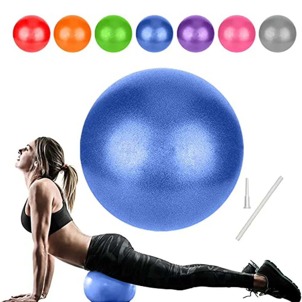 Yoga Ball Gymnastics Ball 25CM Pilates Yoga Ball Exercise Anti-Pressure Explosion-Proof Gymnastics Balance Exercise Fitness Gym Home Yoga Core Training
