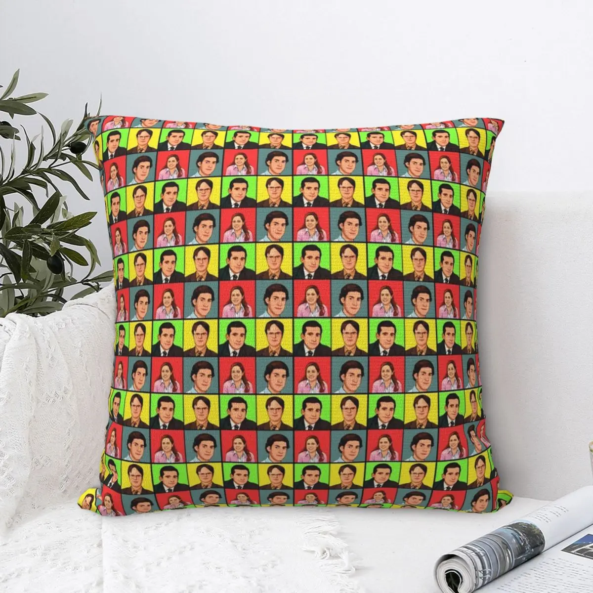 

Dwight Schrute Pillow Cover The Office Novelty Pillow Case For Sofa Home Decoration Cushion Cover Soft Graphic Pillowcases