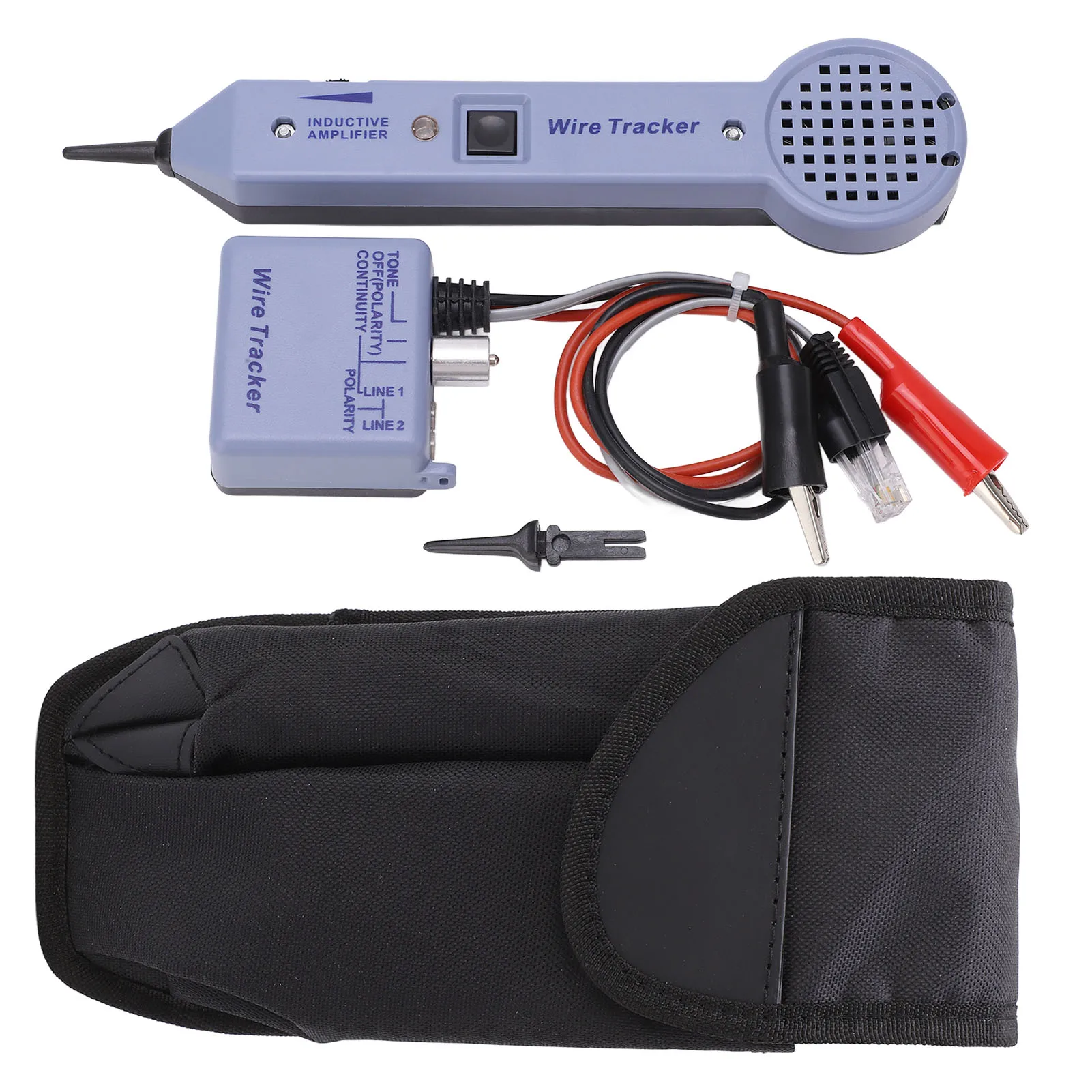 Wire Tracer Kit Cable Toner Detector Network Cable Tracing Tester Kit Audio Adjustable Induction Amplifier Toner Detector