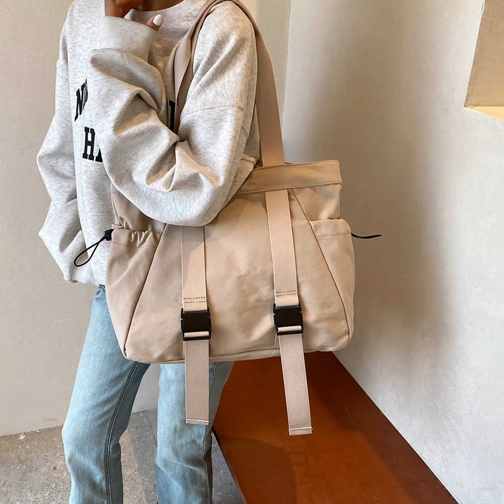 Tote Bag for Women Shoulder Bag Summer Beach Gym Bags Side-Cinch Nurse Bags Causal Handbag Purse for Travel Work Shopping Bag