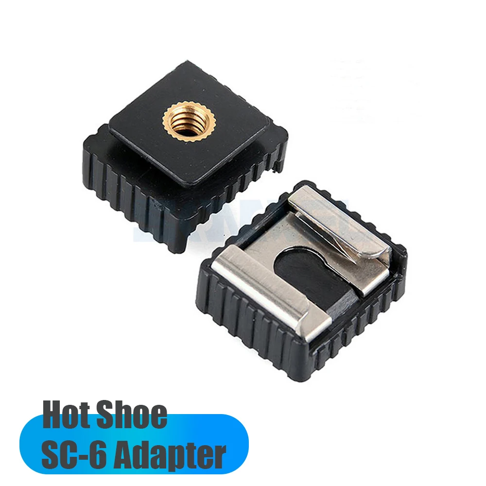 1/4 "Sc-6 Hot Shoe Adapter Hotshoe Per Canon 580Ex Ii/550Ex/540Ez/430Ex Flash Light Speedlite Accessori Per Treppiede