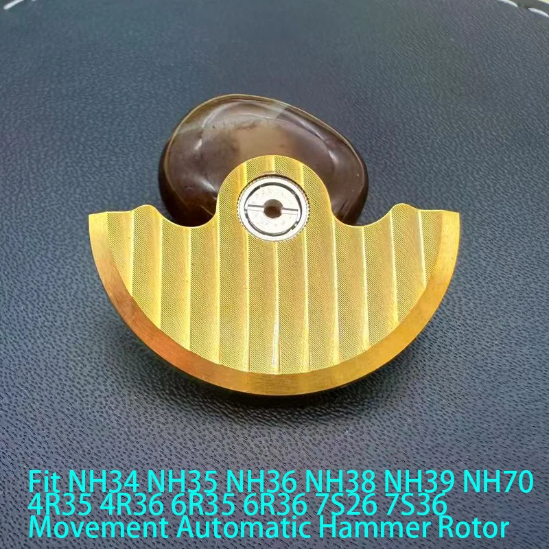 Customized Automatic Hammer Rose Gold Black Blue Silver Gold Watch Rotor Parts