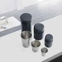 2025 4Pcs Outdoor Travel Stainless Steel Cups Mini Glasses for Whisky Wine with Case Portable Drinkware 30ml/70ml/170ml 2